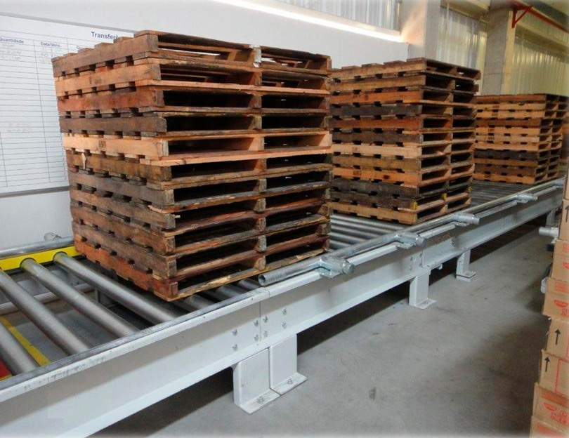 Sistema de Transporte e Transferência de Pallet Sistema de Transporte e Transferência de Pallet